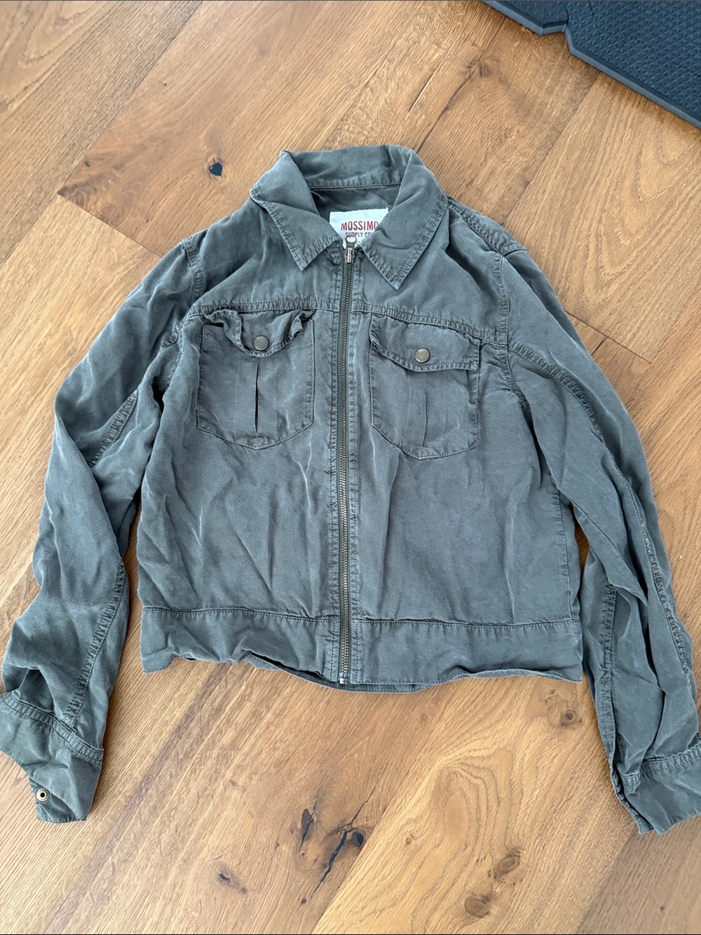 Mossimo Utility Zip Front Jacket in Olive